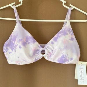 NWT Pastel Marble Bikini Top